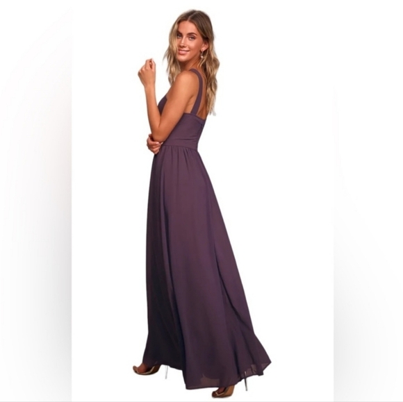 Lulu's long Sleevesless Mauve Bridemaid Dress size S - Picture 5 of 11